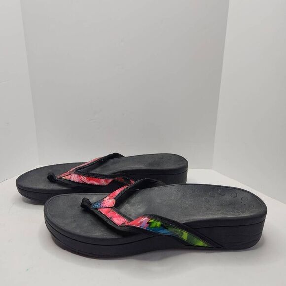 Vionic Womens Black High Tide Podiatrist Design Sandals Size 10 Flip Flop - Picture 3 of 10